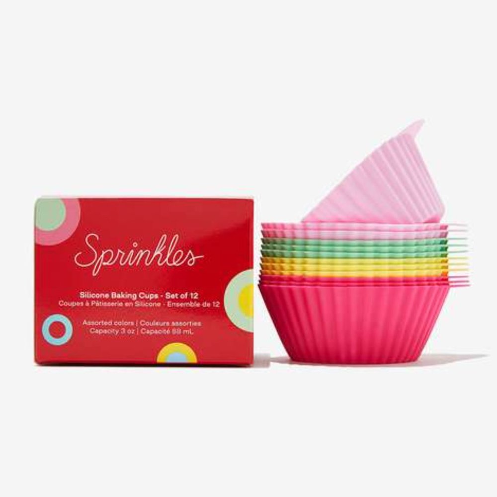 ❣️2/$36 NEW SPRINKLES Cupcakes Silicone Baking Cups Set of 12 Retail $25…